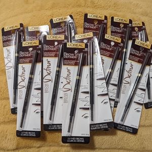 12 Brand New L'Oreal Brow Stylist Definer Eyebrow Pencils in Brunette